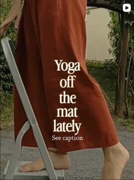Publication Instagram : Le yoga hors du tapis